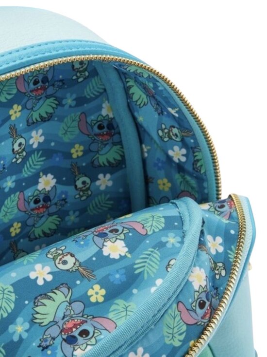Loungefly Disney Parks Stitch Scrump Flowers Ukulele Mini Backpack main image 5